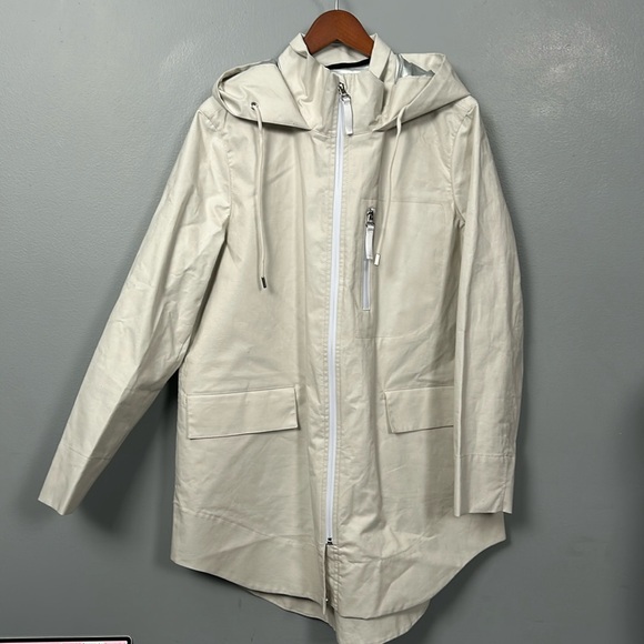 Banana Republic Water- resistant linen cotton blend rain coat, jacket size L - Picture 6 of 15